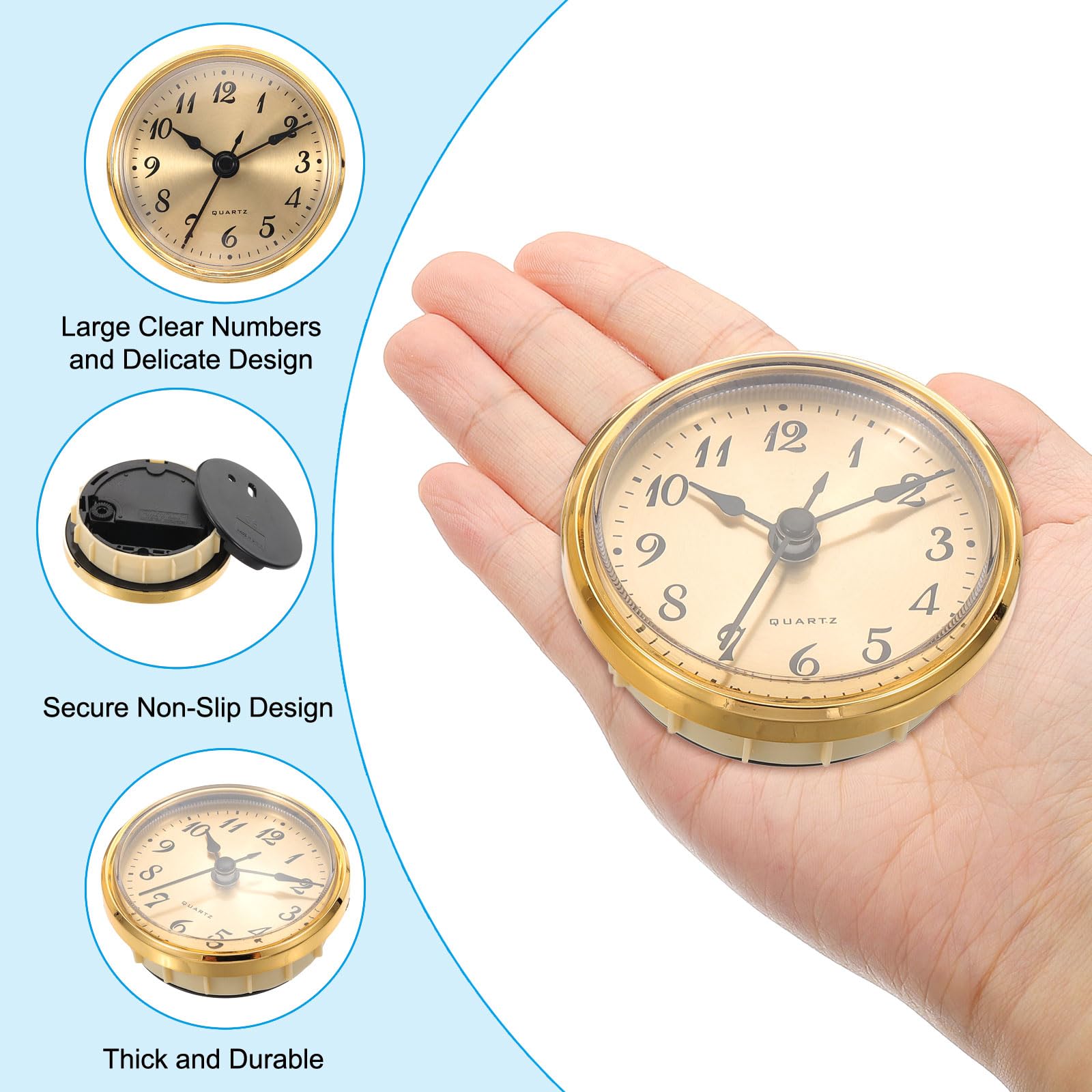 Ricambi Per Movimento Inserto Orologio Quarzo Oro 55MM Con Numero Romano - Foto 9