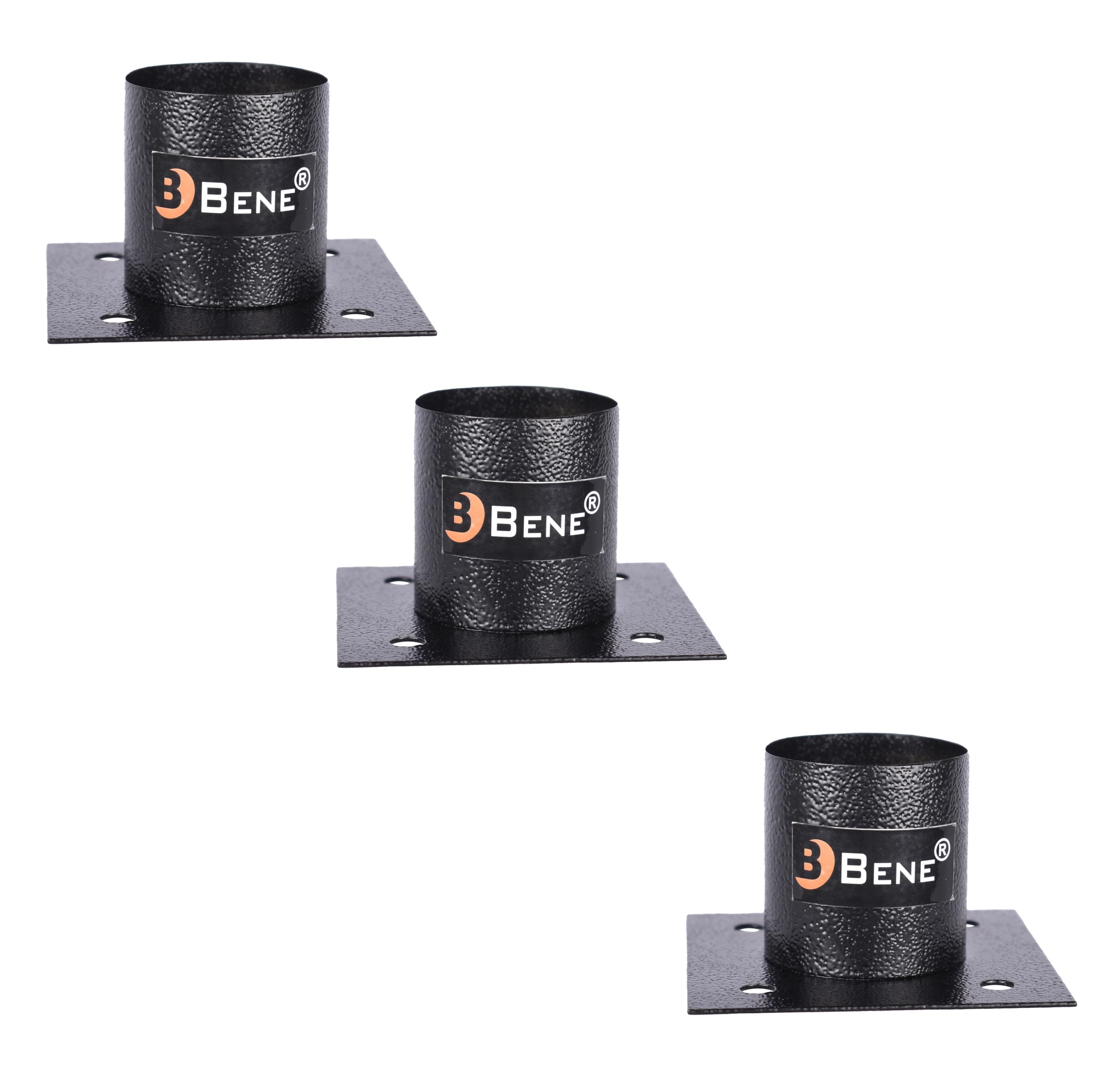BENE Base Stands - Black Gate Light Holders (Pack of 4) -11