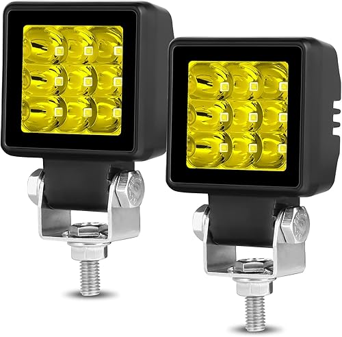 Miniatura 8 de AUTRUDGE Luces LED de 2 pulgadas, 2 unidades de 54 W, luces antiniebla de conducción de motocicleta, luces LED de trabajo, cubos de luz LED