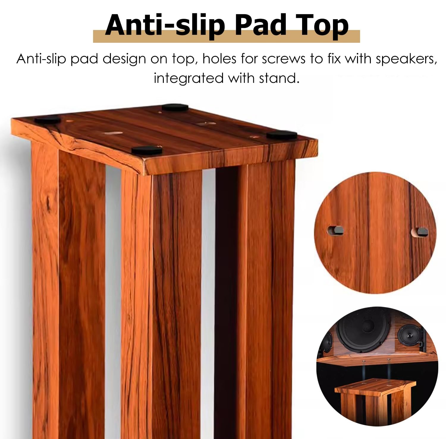 木製スピーカースタンド一対　ウォールナット Amazon.co.jp: iPhone 木製スピーカースタンド 電源不要 plusに