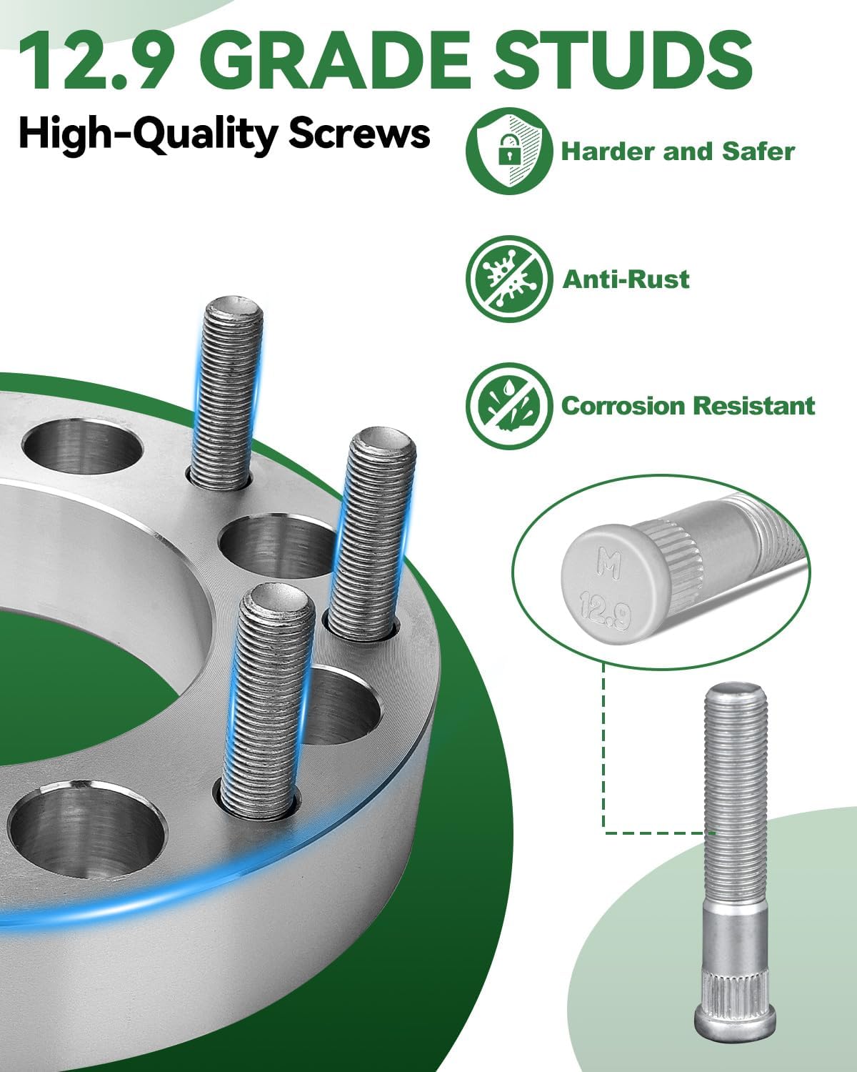 2pcs 8x6.5 to 8x180 Wheel Adapters, 1.5 Inch 8x165.1 to 8x180 Wheel Adapters 117mm Center core for 1999-2010 Silverado Sierra 2500 3500 HD with M14x1.5 Studs, Chrome