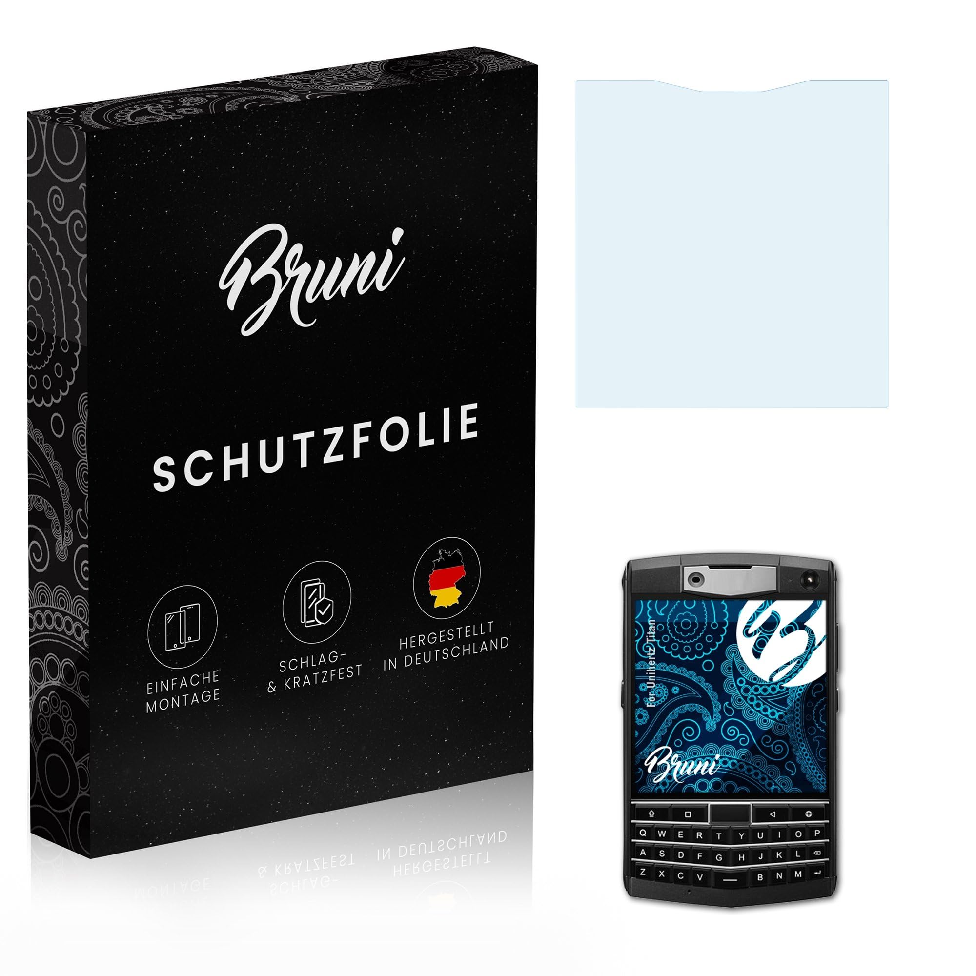 Lot De 2 Films Protecteurs D'écran Bruni Pour Unihertz Titan - Anti-rayures, Réutilisables - Neuf
