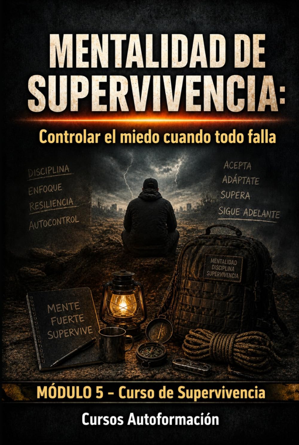 MENTALIDAD DE SUPERVIVENCIA: Controlar el miedo cuando todo falla: Curso de Supervivencia (MÓDULO 5)