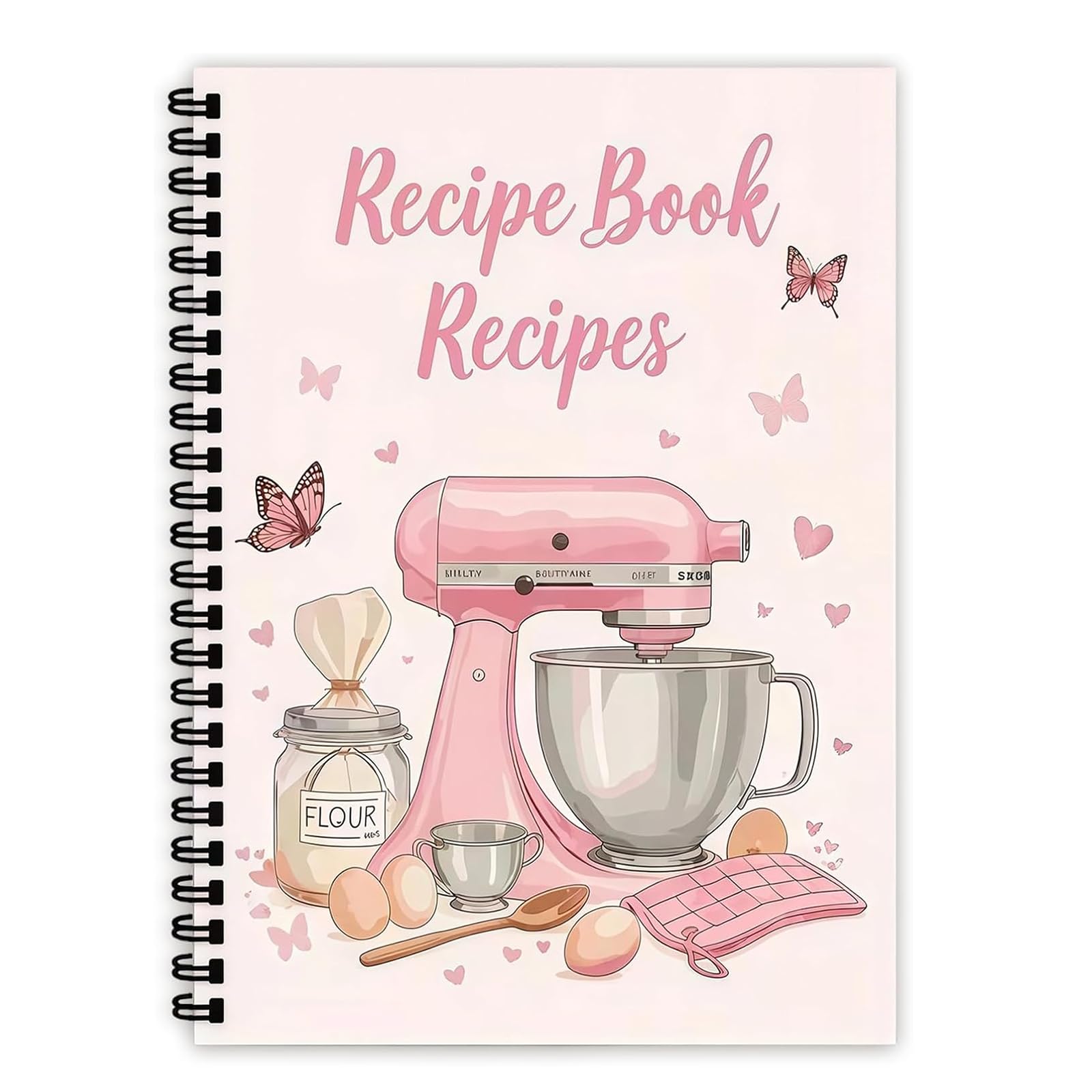 Tarqite Blank Recipe Notebook for Own Recipes, 100 Pages Personalised Recipe Book, Empty Recipe Journal for Cooking Lovers, Home Cooks, Bakers