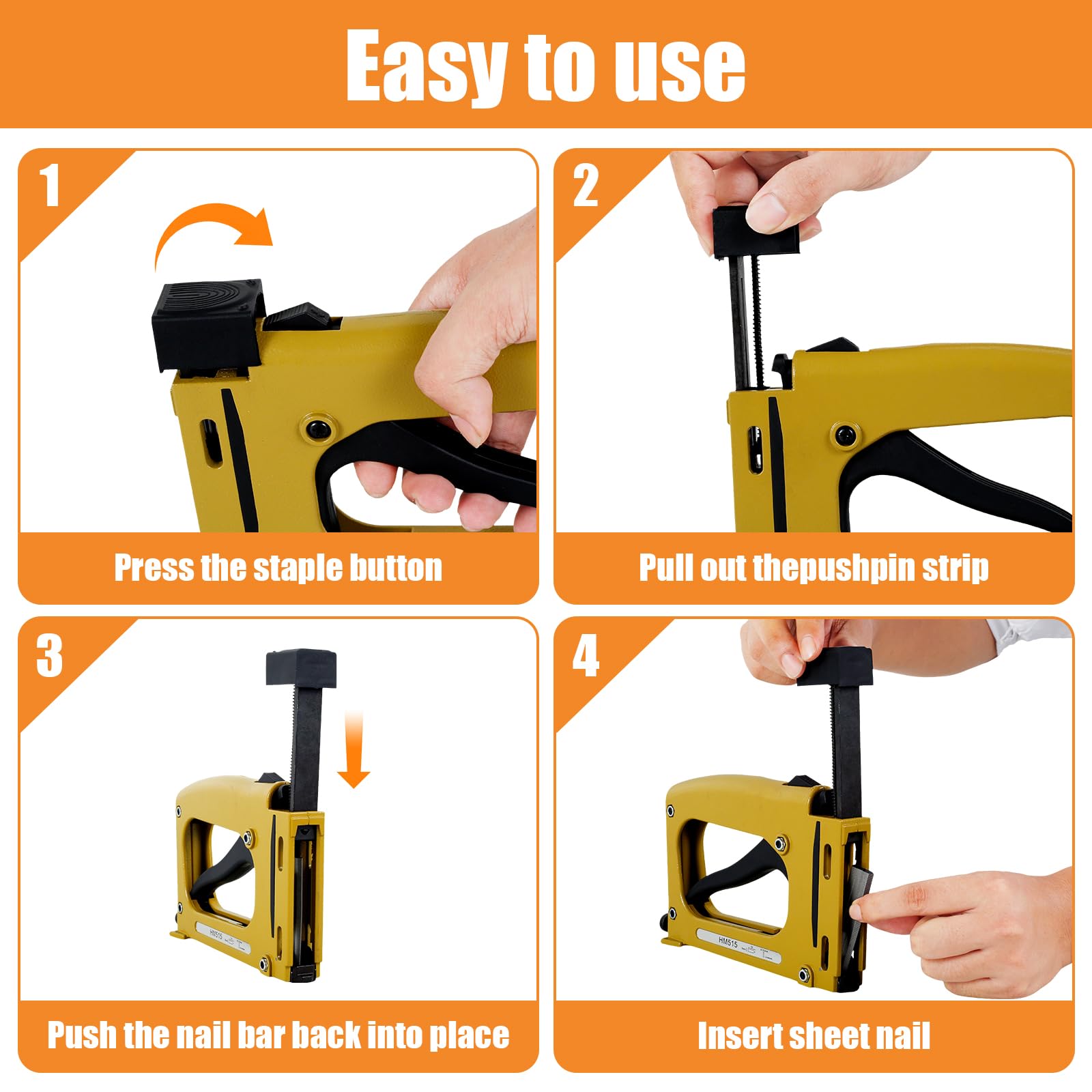 Grapadora Tapiz Manual para Herramientas de Encuadre Foto Clavadora con 2000 Grapas de Hoja Grapadora Tapiz Ajustable para Enmarcar Pinturas e Imágenes de Artista