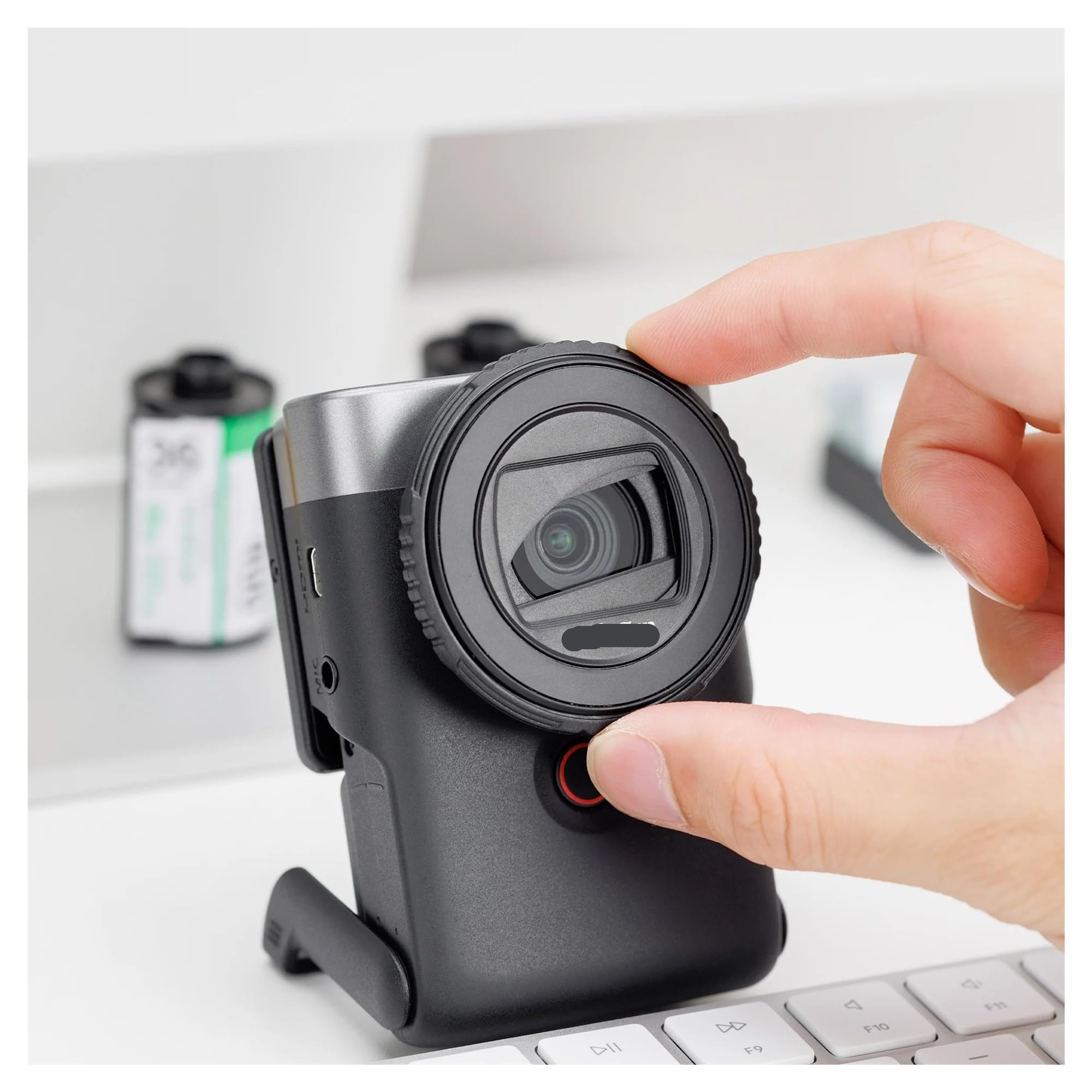 Amazon | キヤノンと互換性あり、PowerShot V10用レンズキャップカメラ