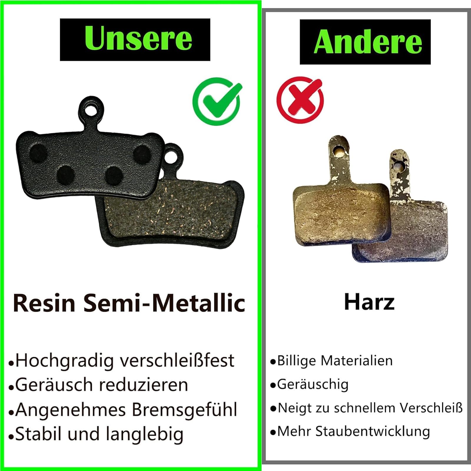 Klocki hamulcowe rowerowe do SRAM, okładziny hamulcowe Guide R T G2 i G2 RSC, półmetaliczne okładziny hamulcowe do SRAM Guide okładziny hamulcowe Avid X.O Trail, Elixir 9 Trail