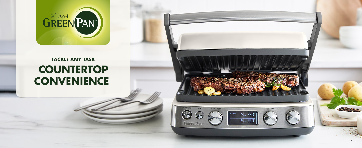 Amazon.com: GreenPan Elite 7-in-1 Multi-Function Contact Grill