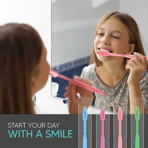 Vista 25 de 1000 cepillos de dientes prepegados envueltos individualmente, cepillos de dientes desechables con pasta de dientes integrados, cepillo de dientes