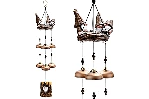 Gnome Wind Chimes for Patio Porch Garden Backyard Decor