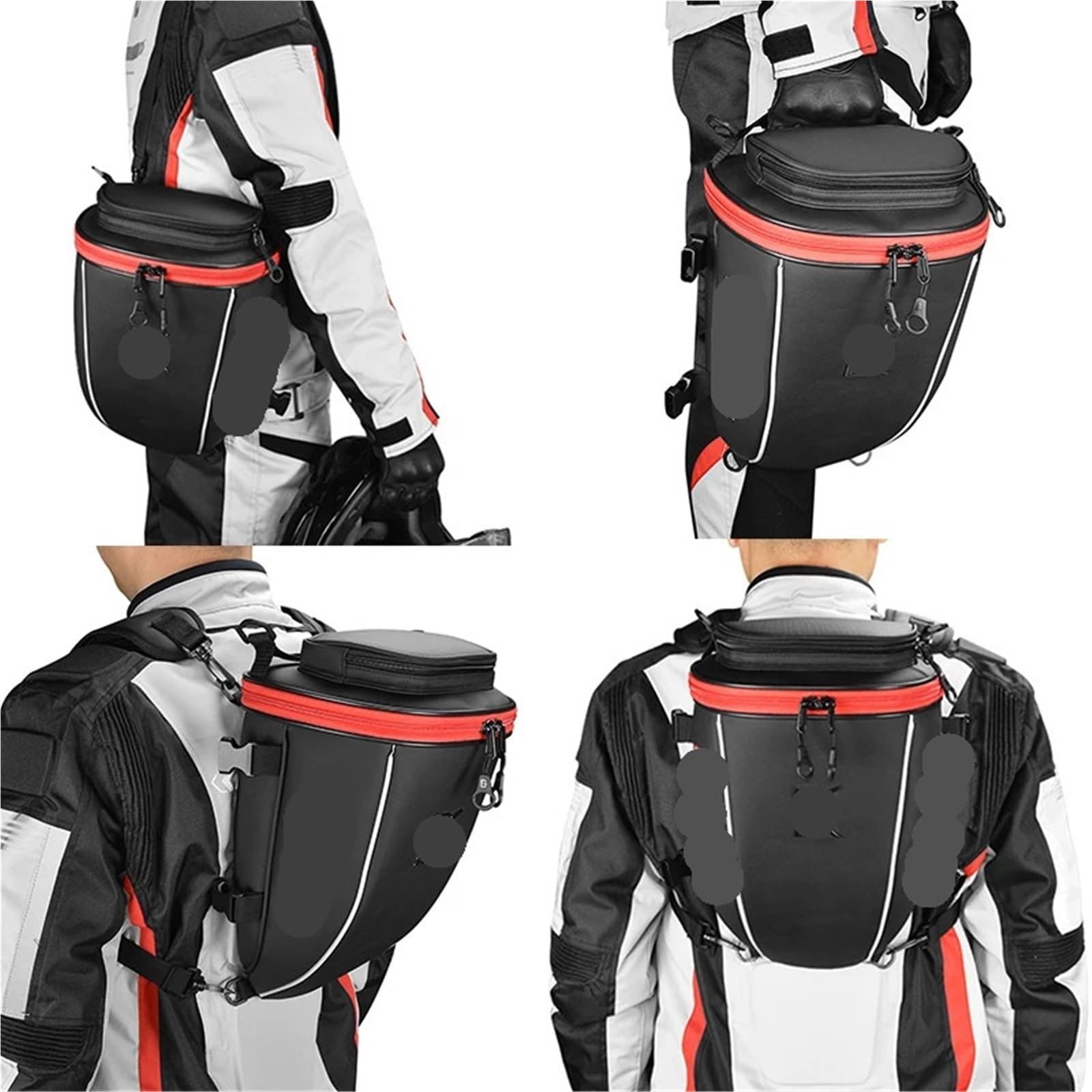 torba na siodełko motocyklowe Wielofunkcyjna torba na tylne siedzenie motocykla, wodoodporna torba na motocykl, duża pojemność, torba na ramię motocyklisty motocrossowego(E)