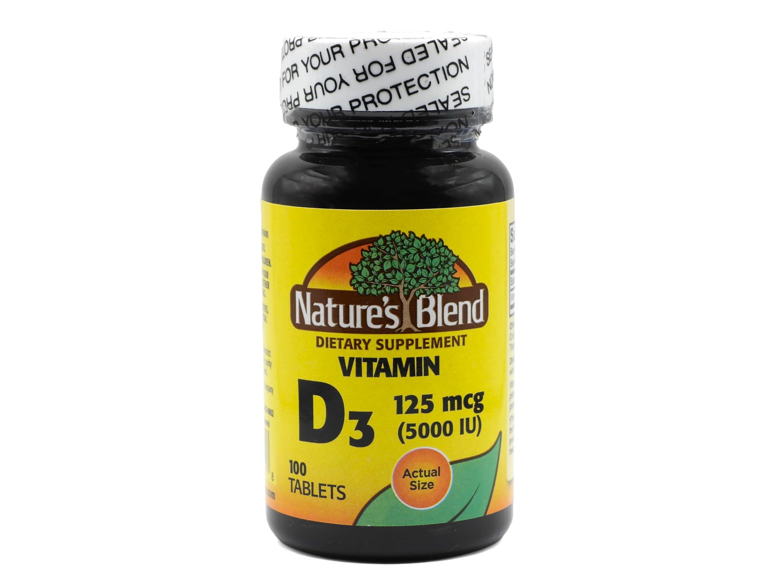 Nature's Blend Vitamin D3, 5000 IU 100 Tablets