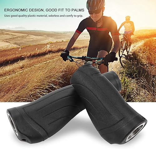 Miniatura 8 de VGEBY1 Puños para manillar de bicicleta, extremo de barra de bicicleta, manga corta y larga, combinación de mango de freno (1 largo+1 corto, negro)