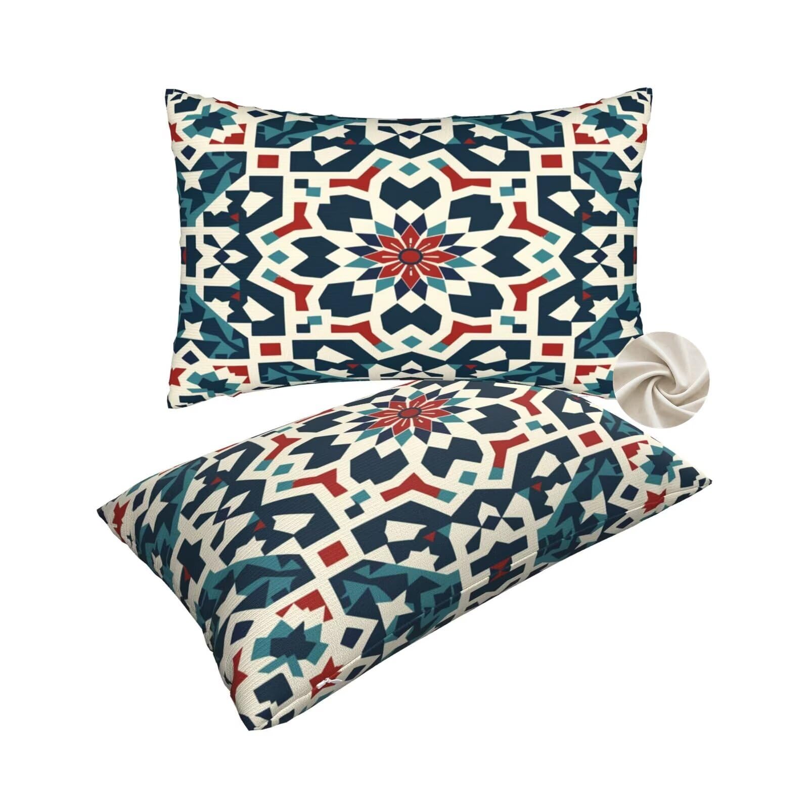 Housses de coussin Mexique 50x80 cm pour une décoration de salon chaleureuse et colorée