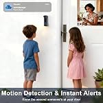 Doorbell Camera Wireless with Chime -2K HD Smart Video Doorbell AI Motion Detection, Two-Way Audio, Night Vision, Cloud Storage,Battery Powered - Works with Alexa & Google, 2.4G WiFi Only