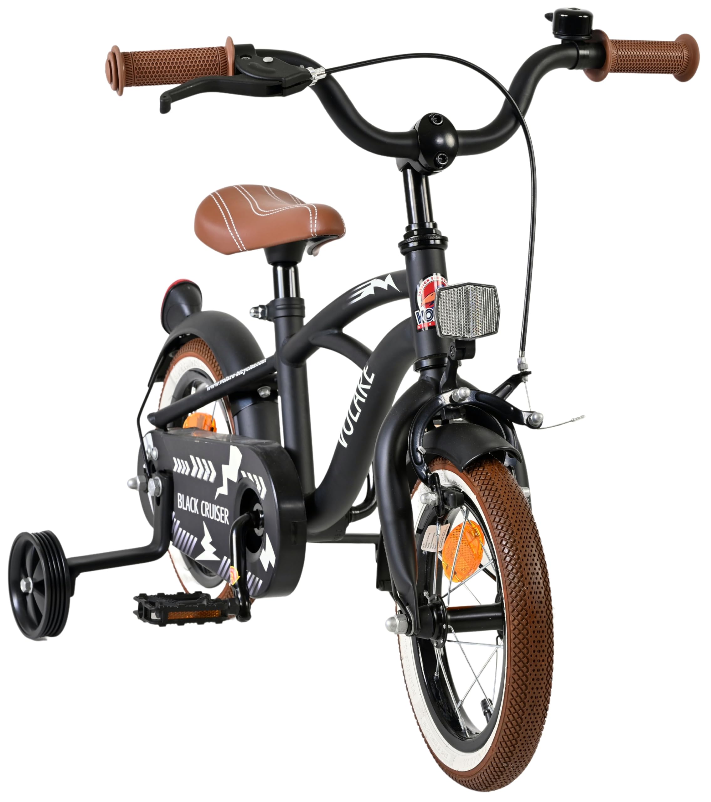Volare Superman Bicicletta per bambini 12", 3-5 anni, 2 freni a mano, ruote di supporto rimovibili, protezione catena e riflettori, sella regolabile, regalo per ragazze e ragazzi