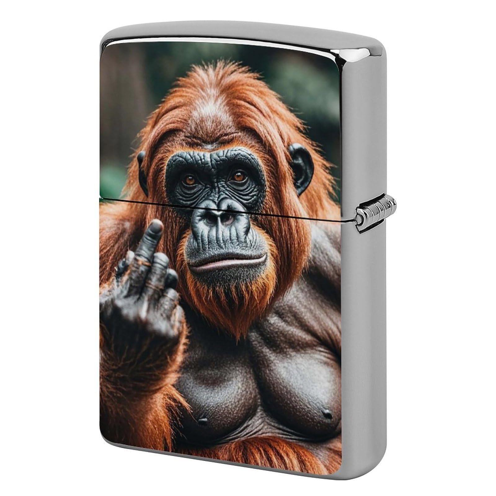 Gorillas Lighter Case for Men, Personalized Lighter Cover for Valentine's Day Gifts, Flip-Top Lighters Shell for Outdoor, Portable Lighters Protective Sleeve