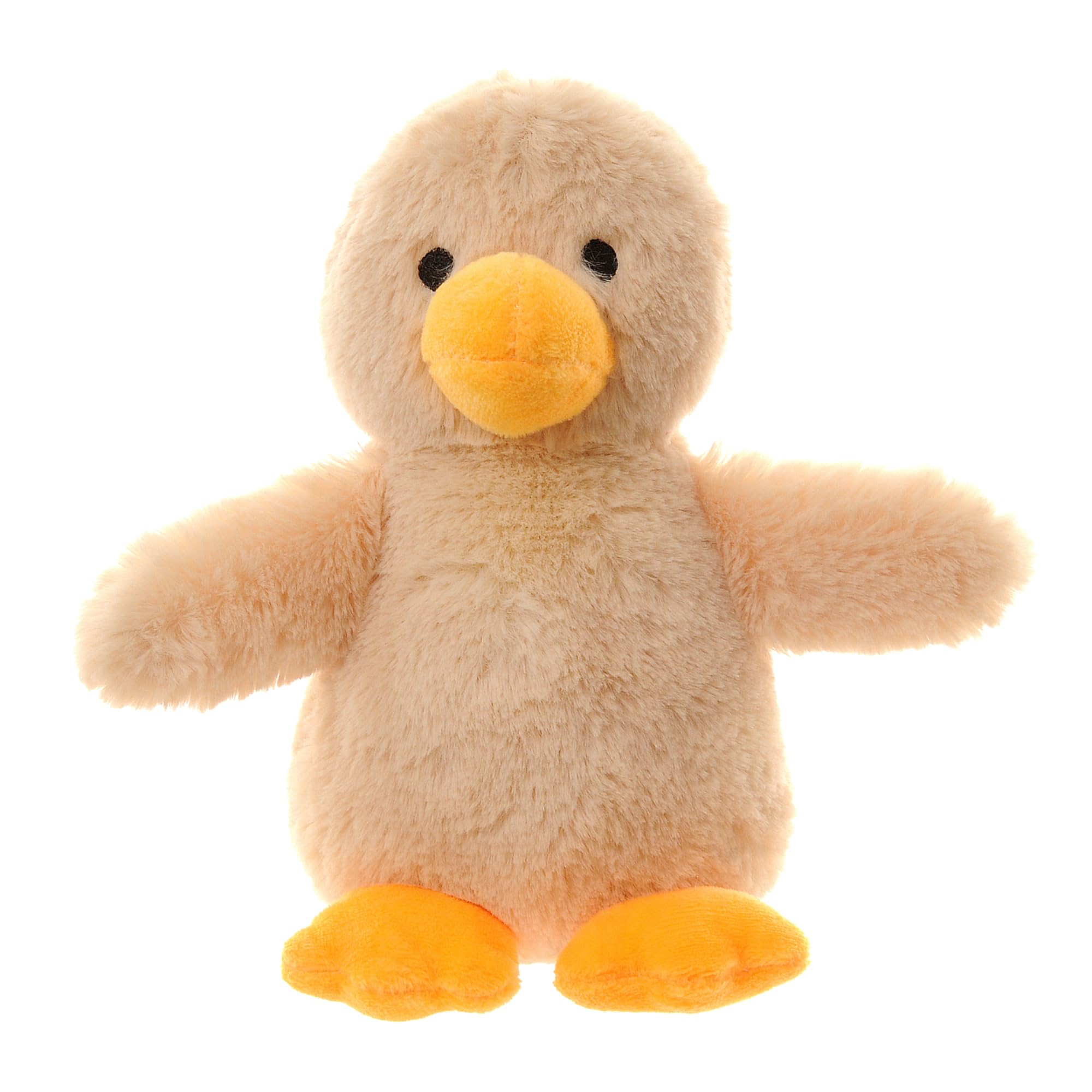 Ziggle Baby Toy  Duck Teddy for Newborn  Soft Plush Toy for Baby Girl or Boy  Recycled Eco Friendly Newborn Gift  Baby Cuddly Present  Small Duck Soft Toy  17cm