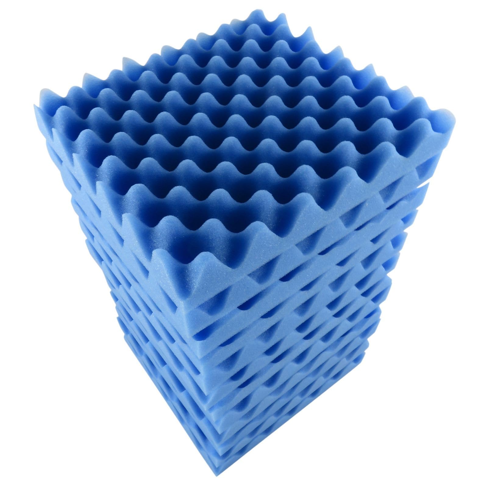 Sound Proof Foam Panels For Walls, 12 Piece Det Soundproof Wall Panels Acoustic Foam Panels 30 * 30 * 5cm for Homes, Ktvs, Studios, Theaters, Cinemas, Offices (Blue)