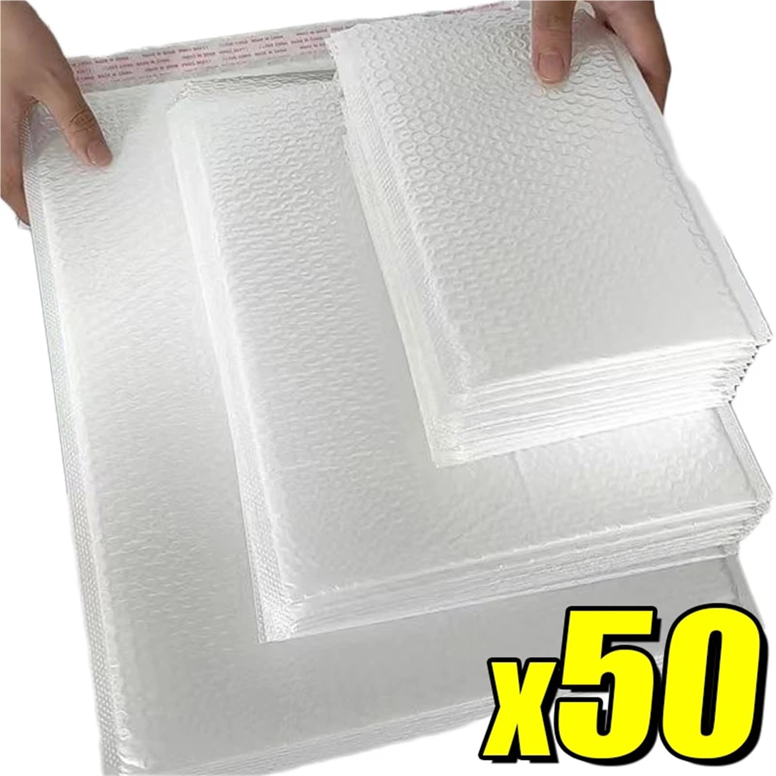 Koperty Bąbelkowe Biały Czarny Wiele Rozmiarów 10 20 30 50 Szt(Black- 18x23cm,50PCS)