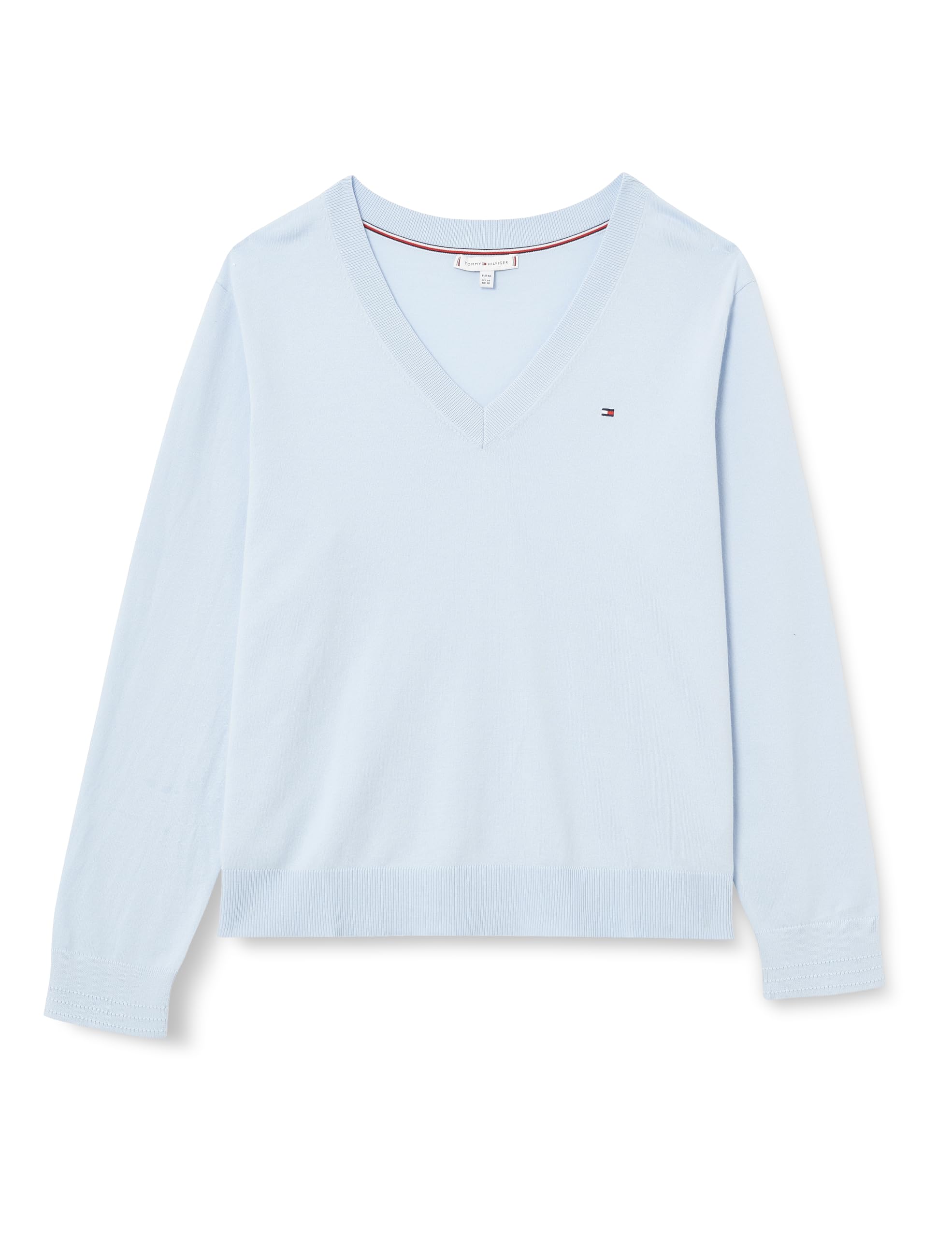 Tommy Hilfiger Pull Femme Jersey Stitch avec Col en V
