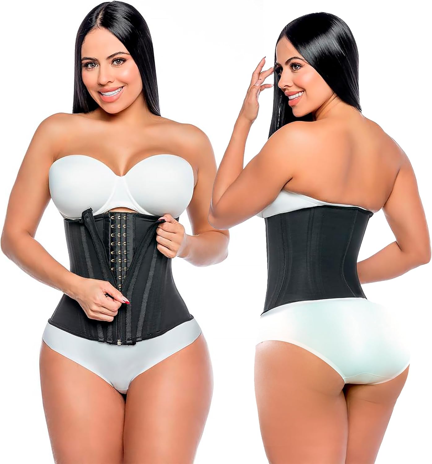 Slimming and waist corset shaping waist cincher in hourglass style with 15 rods