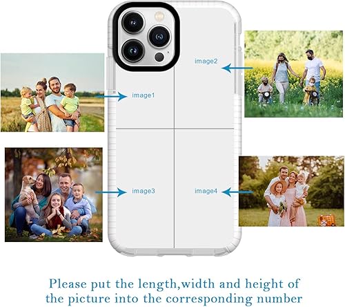 Miniatura 2 de Funda de teléfono personalizada para iPhone 15 Pro Max personalizada con collage de múltiples imágenes, resistente a los impactos, funda protectora