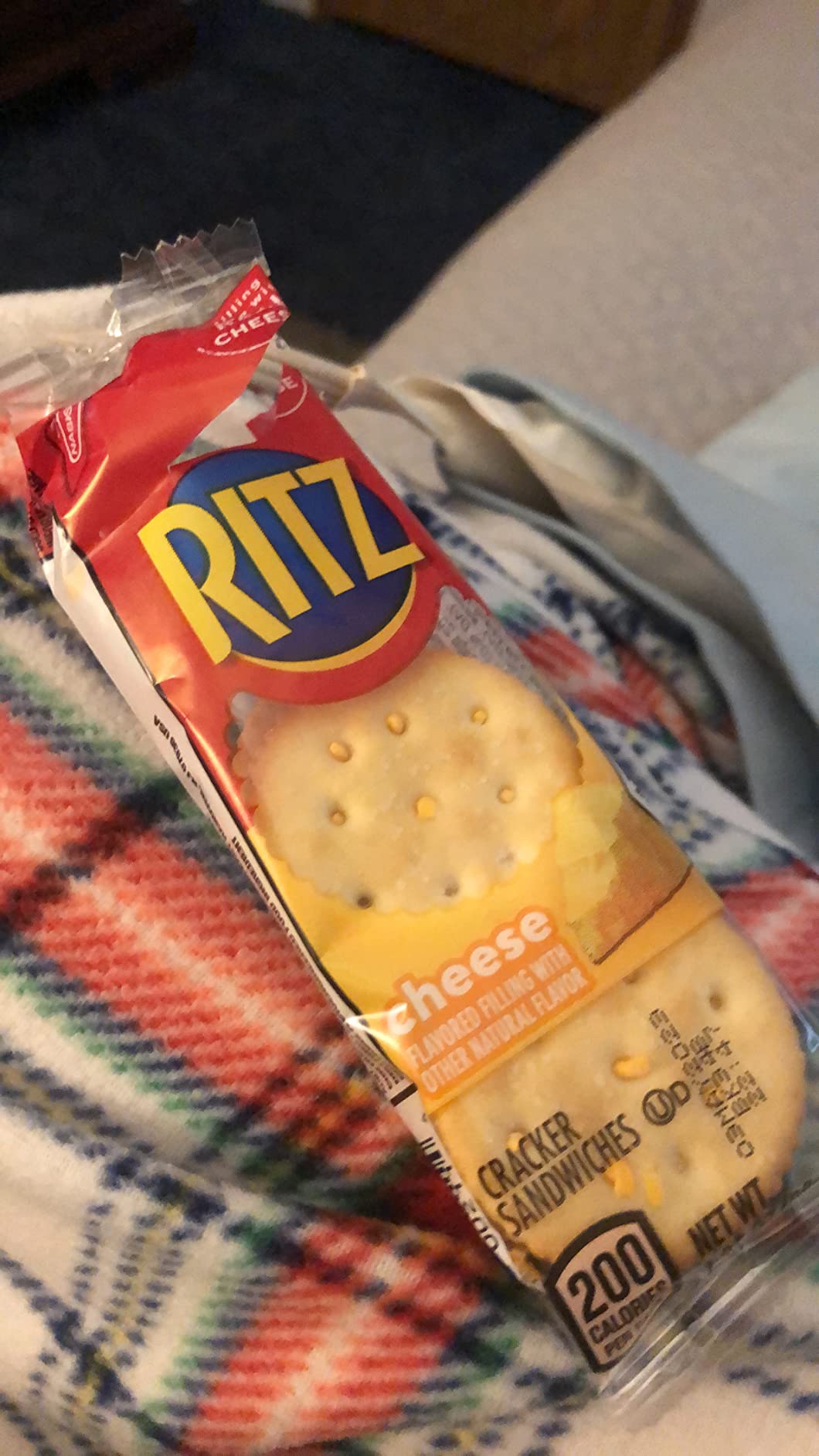 RITZ Peanut Butter Sandwich Cracker Snacks and Cheese Sandwich Crackers, Snack Crackers Variety Pack, 32 Snack Packs photo review