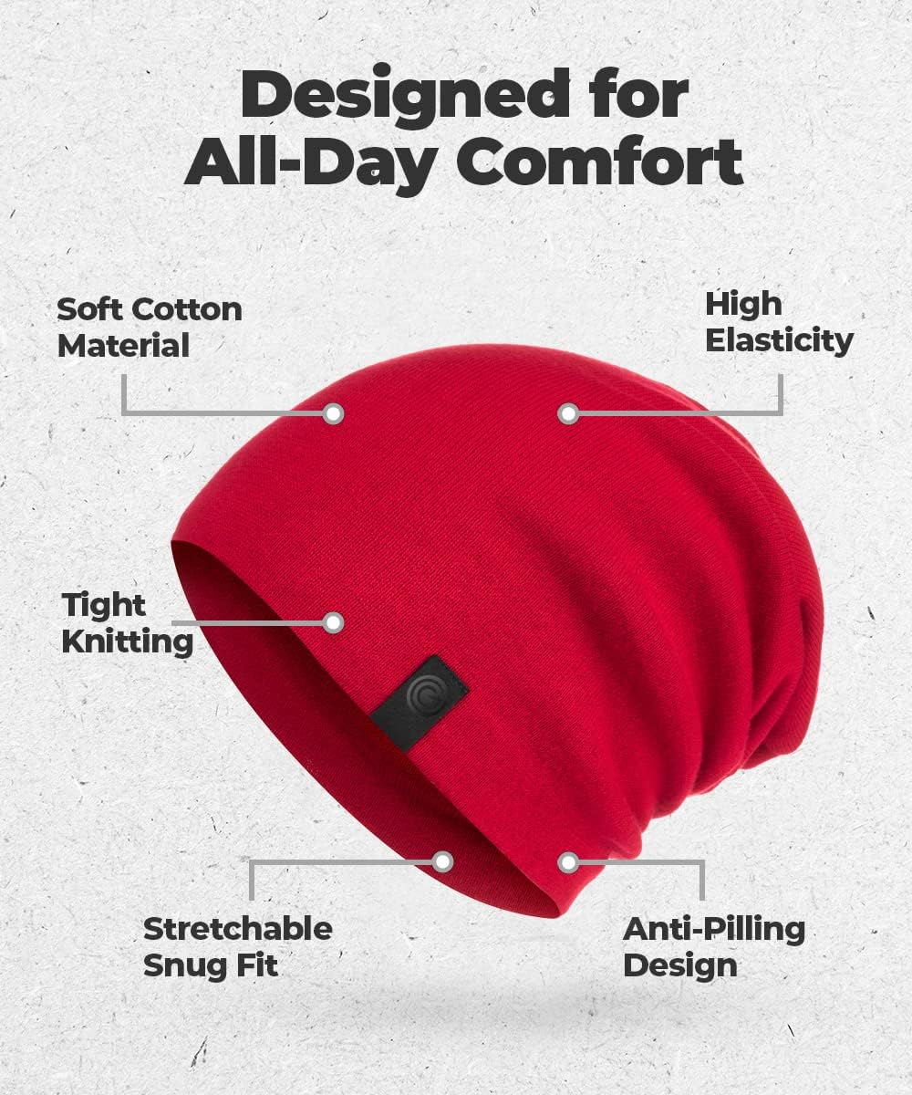 Warm Slouchy Beanie Hat - Deliciously Soft Daily Beanie in Fine Knit - Image 4