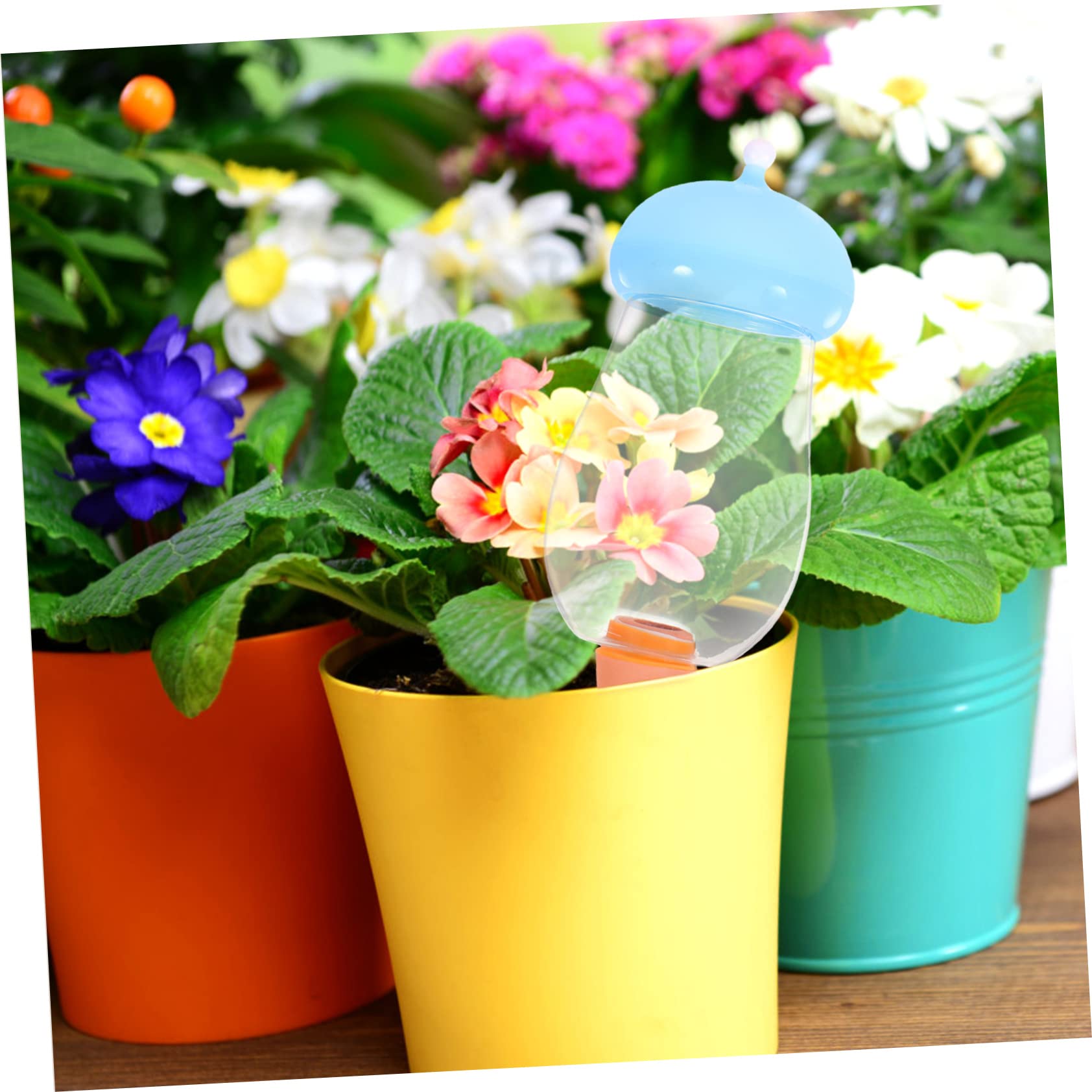 UPKOCH 4 Pezzi Dispositivo di irrigazione dei Funghi autoirrigazione pianta gocciolare in Vaso Giardinaggio Piante Che innaffiano Punte gocciolatore Automatico dell'Acqua Ceramica Blu