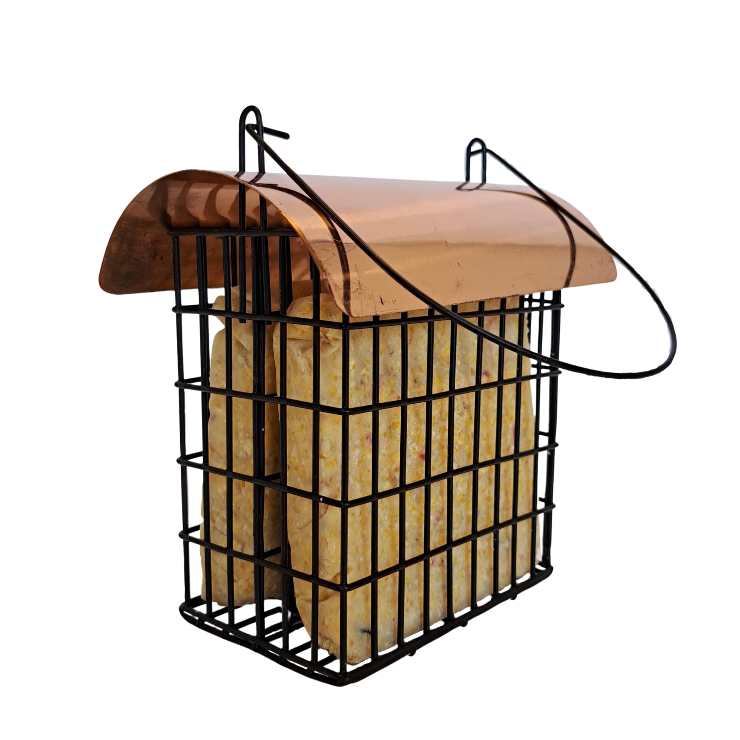 Songbird Essentials Deluxe Double Suet Feeder with Copper