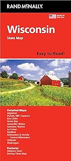 Rand McNally Easy to Read: Wisconsin State Map