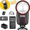Godox V1 V1-C V1C USA Version Camera Flash for Canon Camera Flash Speedlite Speedlight,76Ws 2.4G TTL1/8000 HSS,480 Full Power Shots,1.5s Recycle Time,2600mAh Li-ion Battery,10 Levels LED Modeling Lamp