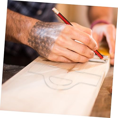 Miniatura 3 de Plantilla de tabla de cortar, bandeja de asas, plantilla de enrutador, tabla de cortar de acrílico transparente, plantillas de enrutador de mango de