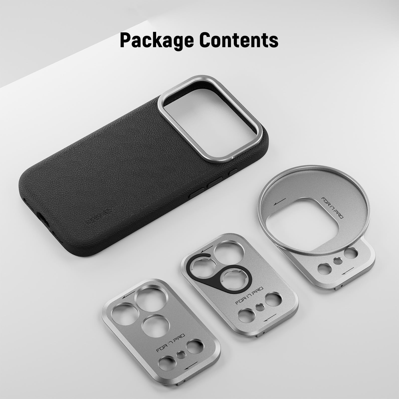 NEEWER Etui na telefon komórkowy 17 Pro, modułowe, TPU/PC, etui na telefon komórkowy z filtrem gwintowanym 67 mm, tylną płytką obiektywu 17 mm, adapter obiektywu T, etui na telefon kompatybilne z