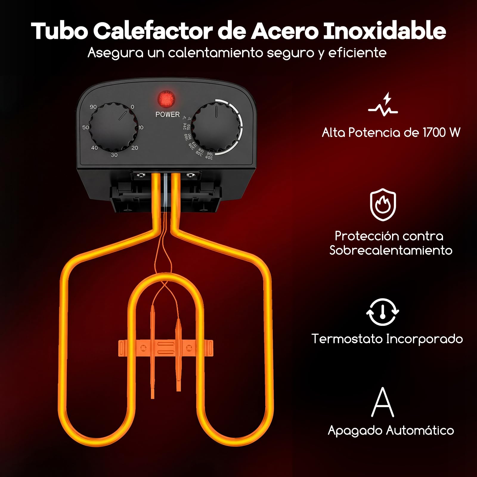 COSTWAY Freidora Aceite 5L, 1700W, Freidora Eléctrica, Tapa con Ventana de Visualización, Temperatura Ajustables hasta 190 °C, Cesta de Acero Inoxidable y Tapa con Filtro Anti-Olores, Teporizador
