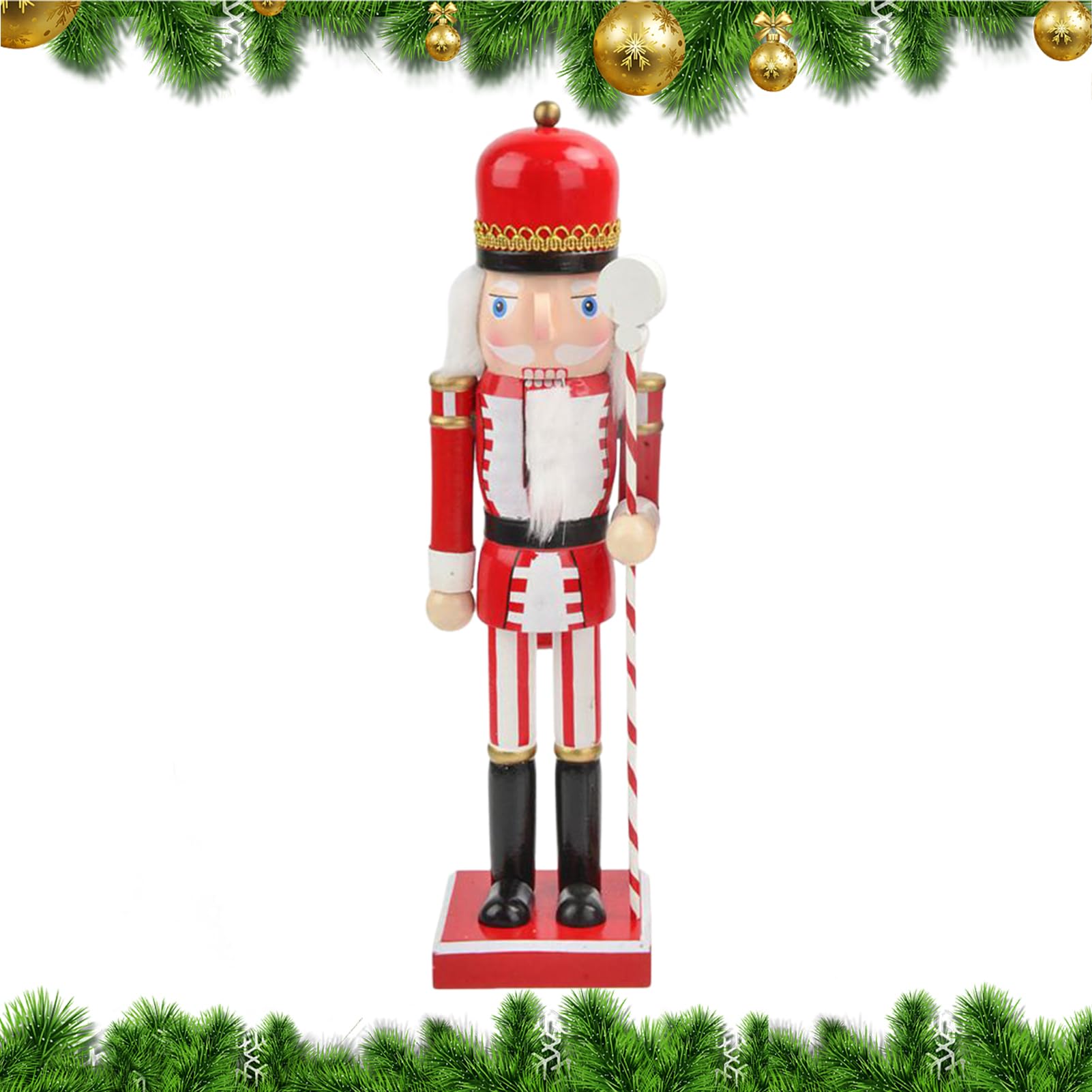 Casse-Noisette en Bois 38 cm au design traditionnel pour Noël
