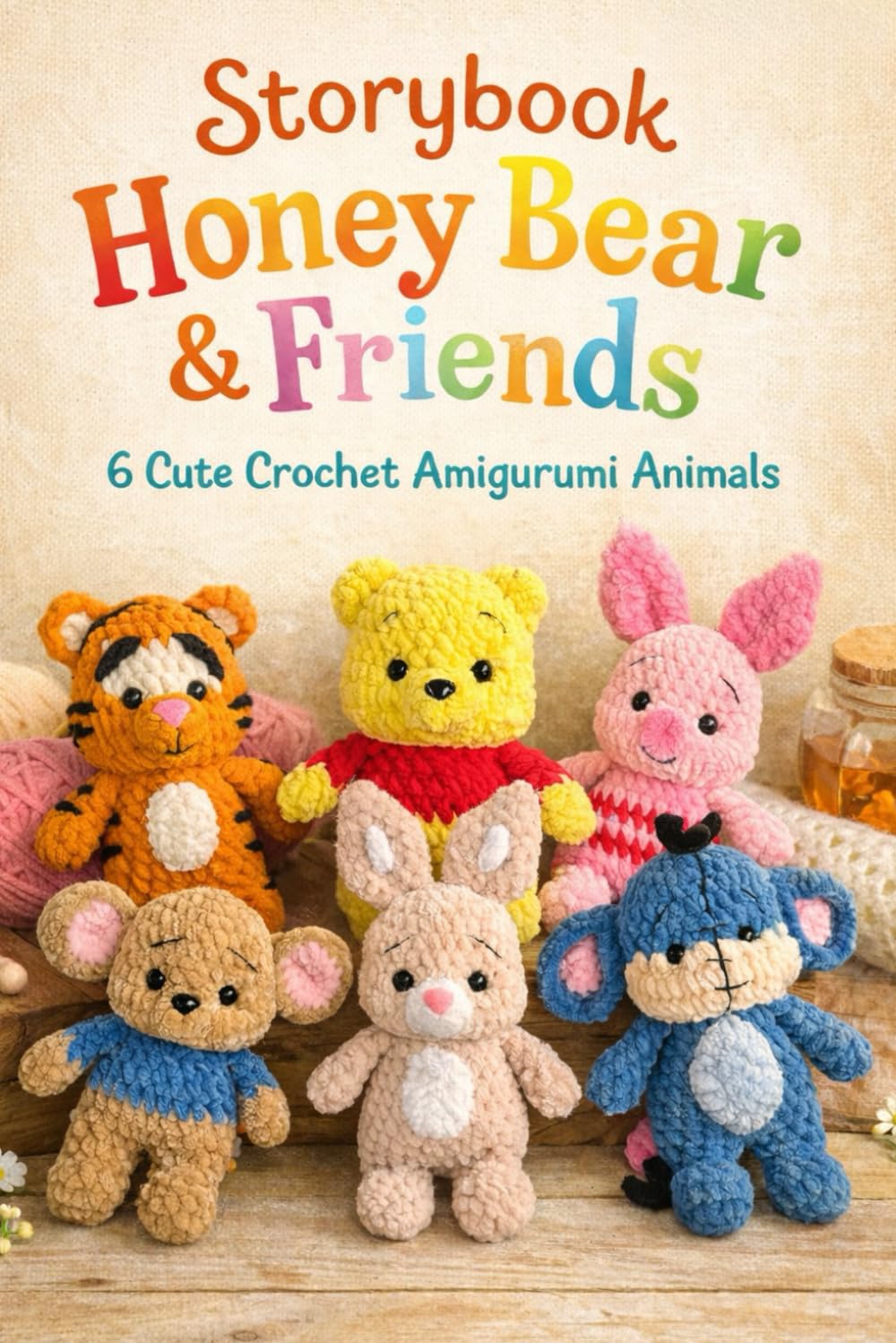 Storybook Honey Bear & Friends: 6 Cute Crochet Amigurumi Animals & Plushies – Perfect for Beginners