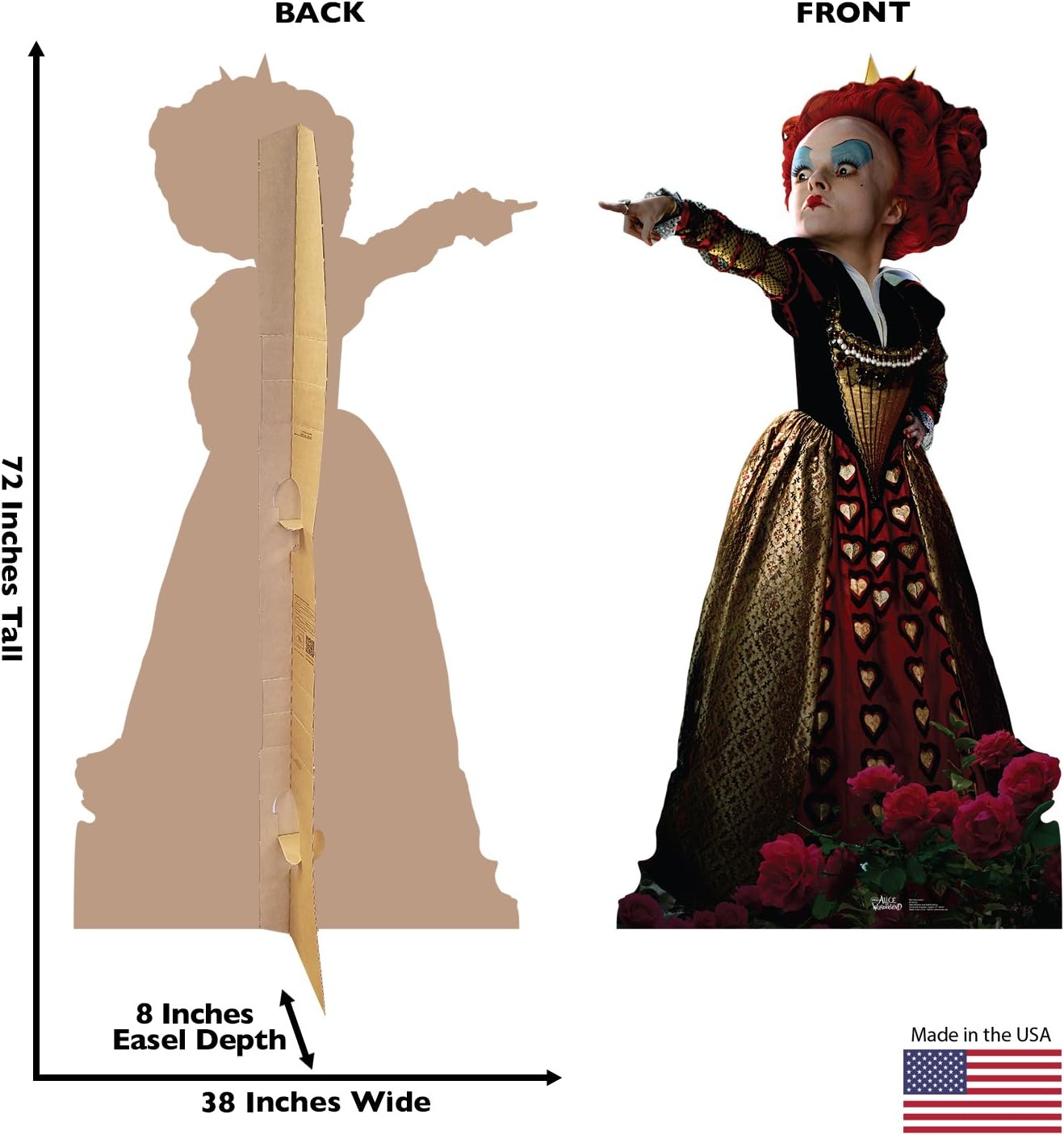 Cardboard People Red Queen Life Size Cardboard Cutout Standup - Disney's Alice in Wonderland (2010 Film)