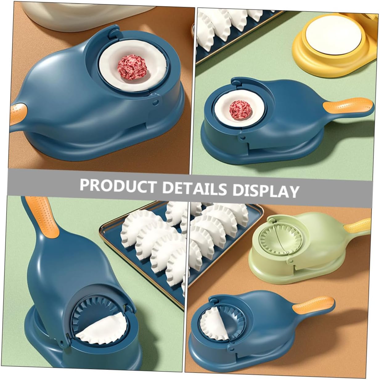 Zerodeko 2pcs Manual Dumpling Molds for Dumpling Skin Wonton Wrappers Maker Tool