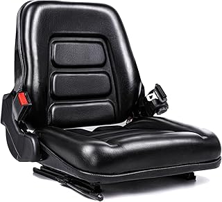 SEATIN Universal Forklift Seat,Tractor Seat,with Micro Switch and Safety Belt,for Tractor,Mower,Skid Loader,Telehandler,Backhoe,Excavator Dozer