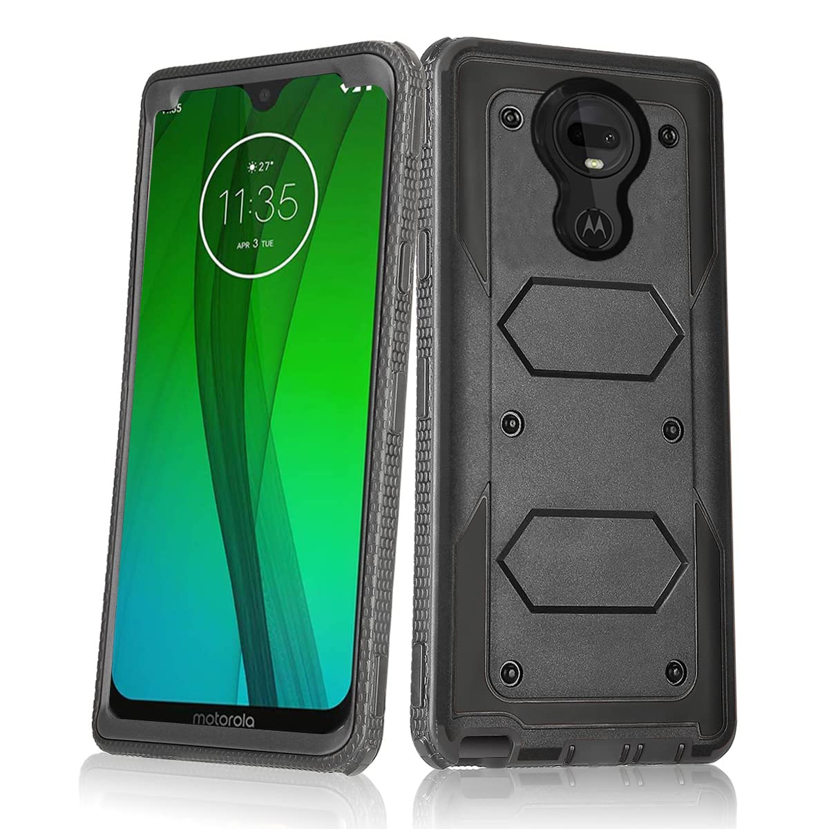 Asuwish - Custodia per Motorola Moto G7 TXWLS, Fibra di Carbonio