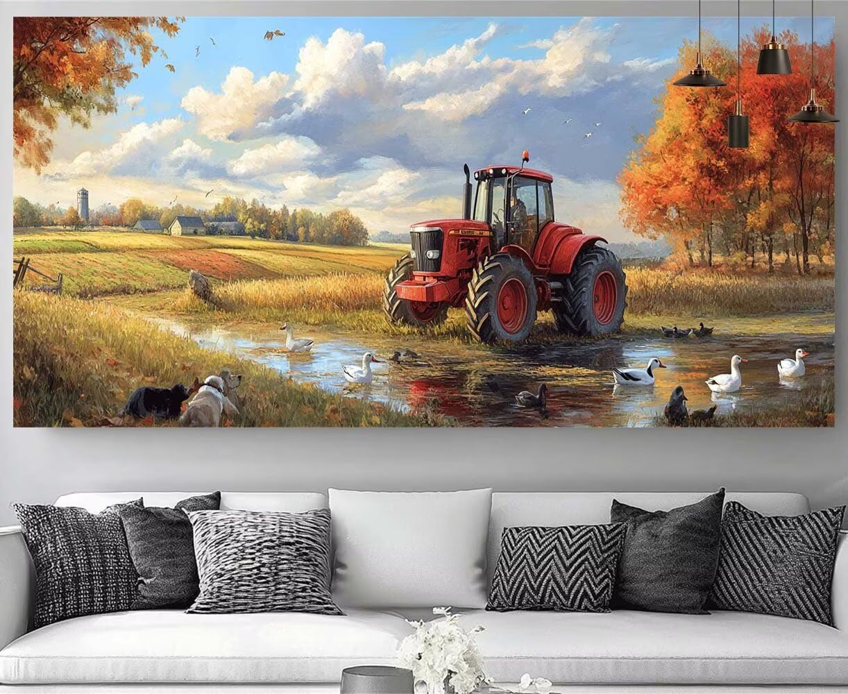 Tableau Strass Diamant Grand Format 60x180cm sans Plis pour Décoration Murale Salon - 8