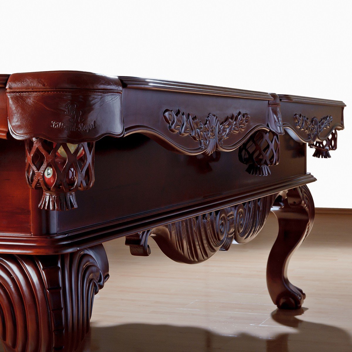 Mesa de billar modelo Avalon 8 pies con goma K-55 y tela a elegir, color azul eléctrico
