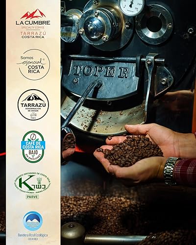Miniatura 5 de La Cumbre Specialty Café en grano entero tostado medio, granos arábica, bajo en ácido, grano entero gourmet, vegano, kosher y apto para Keto,