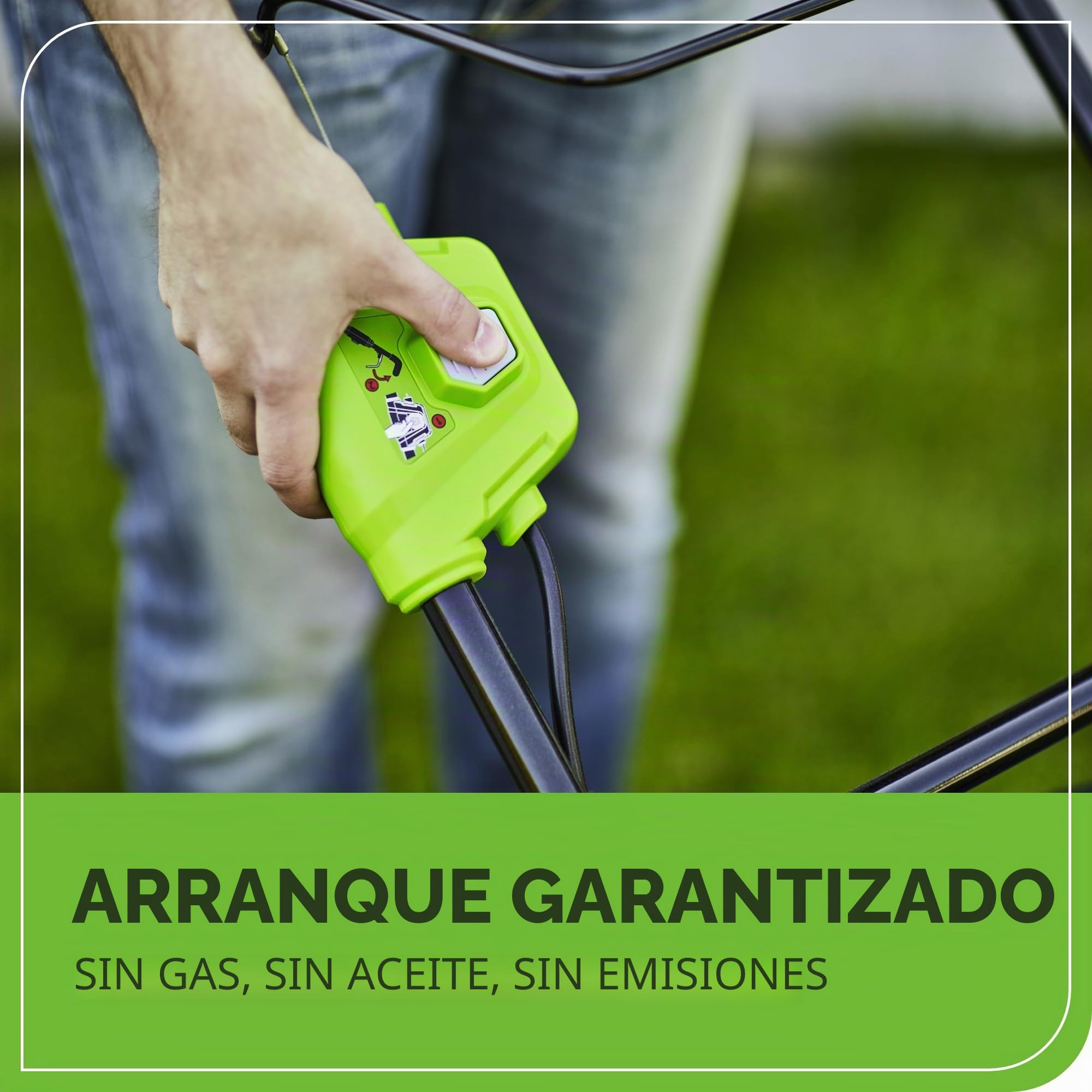 Greenworks G40LM41K2X Cortacésped de Batería para Céspedes de Hasta 500 m², Ancho de Corte 41 cm, Bolsa de 50L MÁS Dos Baterías de 40V 2Ah y Un Cargador, Garantía de 3 Años
