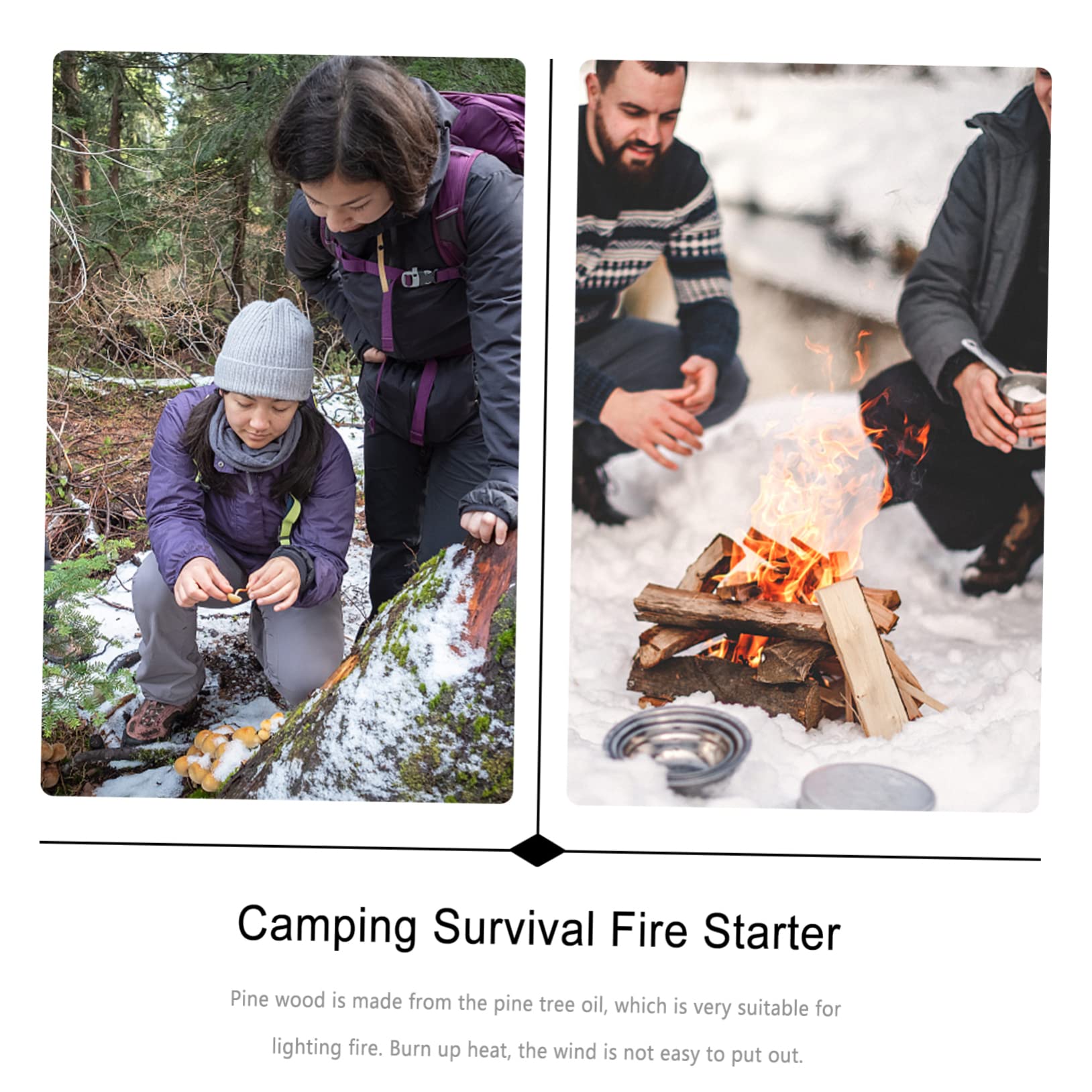 BESPORTBLE 6pièces Outils De Démarrage De Feu pour Camping Et Survie Plein Air Allume-feu Pratique Résistant Aux Intempéries pour Barbecue Et Randonnée