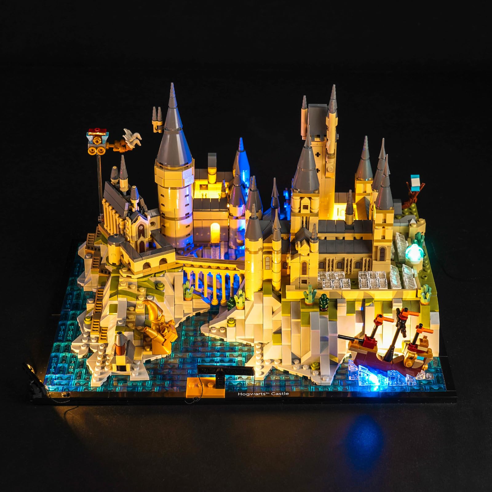 BrickBling LED Lighting Kit Compatible with Lego Castle and Grounds Building Set, Compatible with Lego 76419-Lights Only, No Model