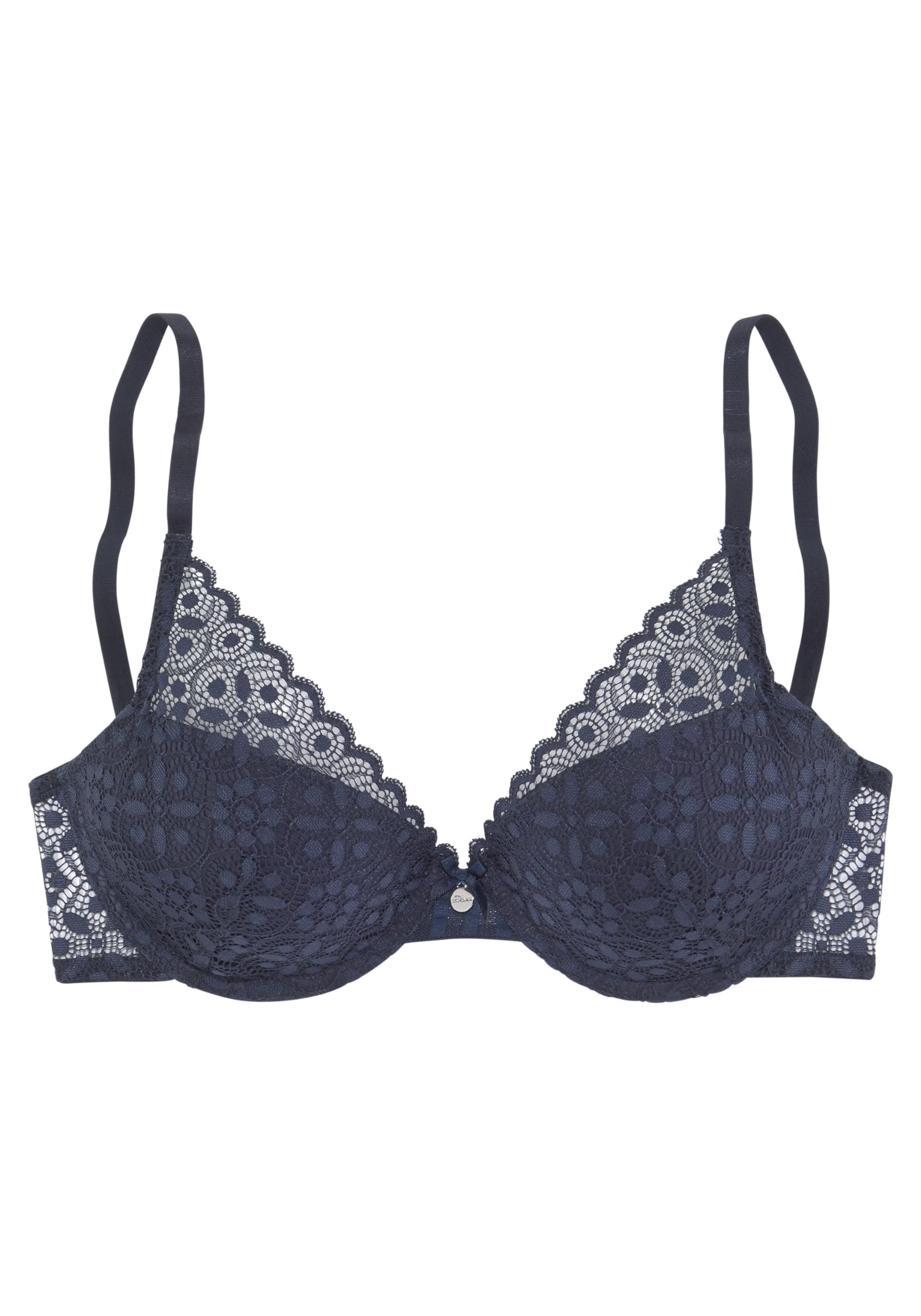 s.Oliver Women's Push Up Bra, Dark Blue, 38A
