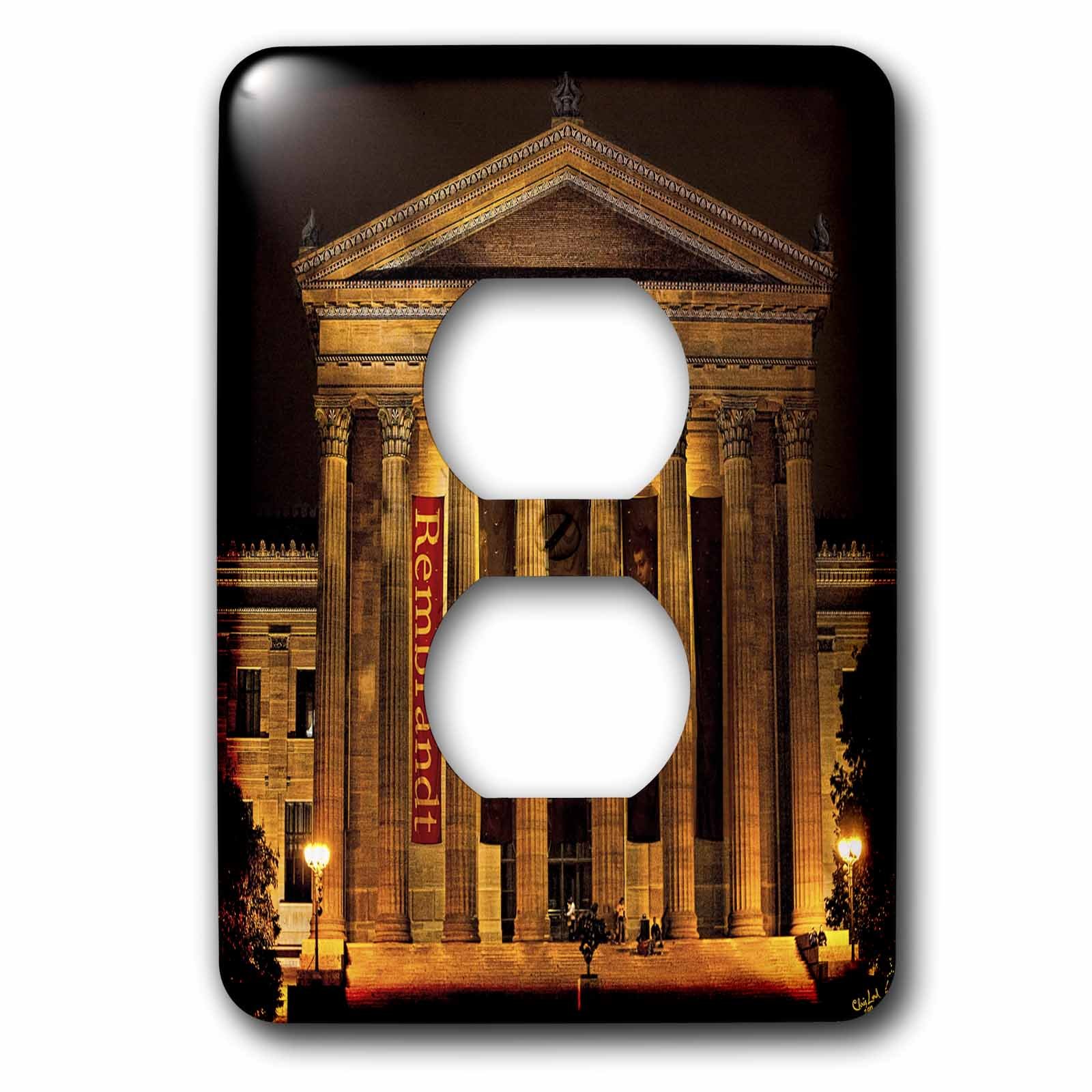 Art Museum Philadelphia plaque 2 prises 3dRose LSP_55953_6 : fini les murs ternes